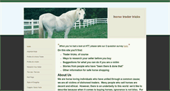 Desktop Screenshot of horsetradertricks.com
